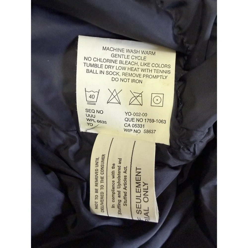 Woolrich Duck Down Packable Puffer Vest‎ Mens XL Black Full Zip Outdoor